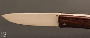   Couteau " Drop " slipjoint  custom par Raphaël Durand - Bois de fer et RWL34