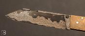   Couteau custom damas et mammouth par Louis Blanchet Kapnist