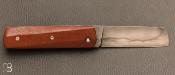Couteau de collection modèle Kosto de Michel Grini - Titane et Micarta vintage