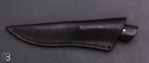  Couteau droit par Nicolas Mestrallet - Atelier du couteau de Vaunaveys - Acier C130 et ébène