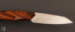   Couteau droit custom par Mathis Poujol - Bois de fer et RWL-34