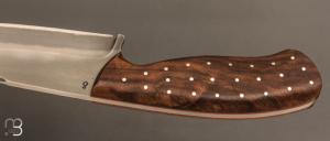  Couteau " Custom fixe " par Daemon Knives - Noyer
