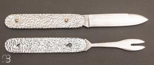 " Set Couteau / fourchette " custom bois de fer et carbone de Maxime Rossignol - La Forge de Max