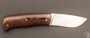   Couteau " slipjoint " custom par Philippe Lemonnier - Micarta et RWL34