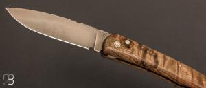 Couteau " 1830 " de collection par Éric Parmentier - Érable