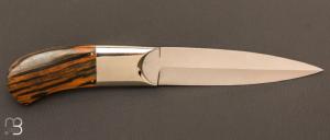  Dague de bureau mammouth et ATS-34 par Jim Ence