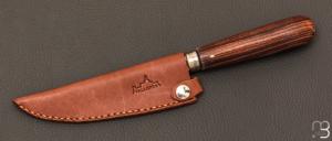  Etui cuir marron pour couteaux Pallares office 10 cm