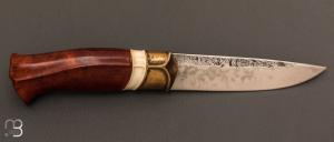    Couteau  "  custom  "  fixe par Roman Stoklasa - W2 et bruyère