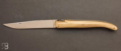 Couteau Laguiole de Collection 18 cm Hors concours par Jules Calmels - Corne Blonde