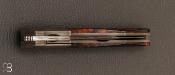 Couteau " Le Duc " loupe de Bois de fer d'arizona et damasteel par Nicolas Kowal