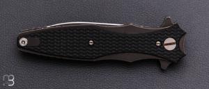    Couteau " Maximus double Edge dagger " par Rick Hinderer - G10 noir et lame en CPM 20CV