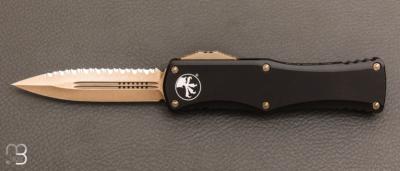 Couteau Automatique Microtech - Hera D/E Bronzed Full Serrated - 702-15