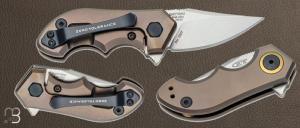 Couteau " ZT0022TIBRZ " de Zéro Tolerance - Design by Tim Galyean