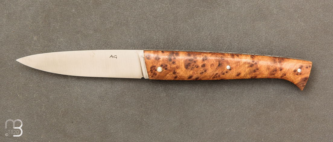 Couteau de poche Lombard Loupe de thuya