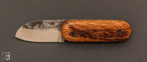Couteau  "  Babydog Comme un grand " piémontais en bois de serpent - Julien Maria