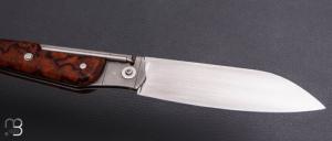   Couteau " Bohémien T-Lock " par Tony Ruot - Bois de fer et RWL34