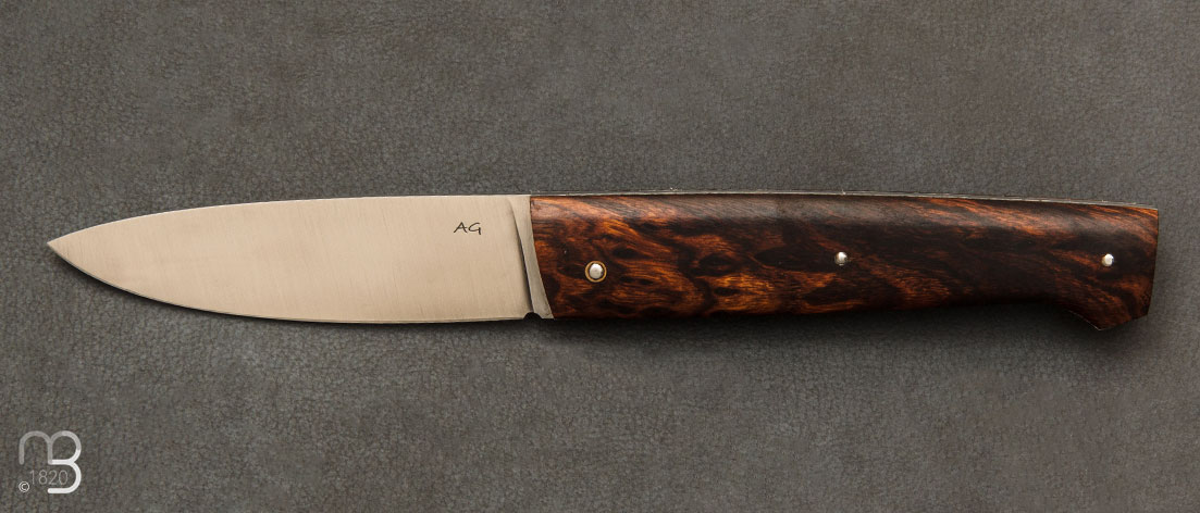 Couteau de poche AG335 Loupe de Bois de Fer