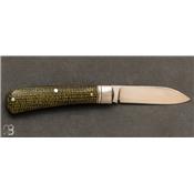 Couteau de poche Zulu Micarta par Jim Dunlap