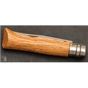 Couteau Opinel N°08 manche chêne - lame acier inoxydable 
