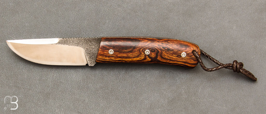 Couteau fixe modèle PICHOT - Bois de fer par la Coutellerie Savignac
