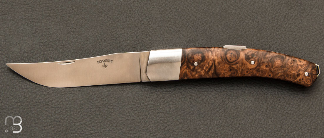 Couteau de poche modèle "Paratge" par Jean Paul Tisseyre - Noyer