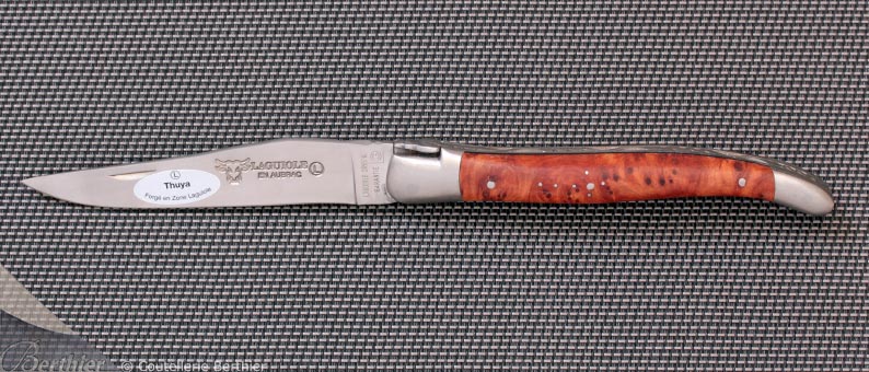 Couteau Laguiole en Aubrac Thuya lame satinée