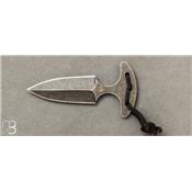 Couteau de cou Push Dagger Black moyen