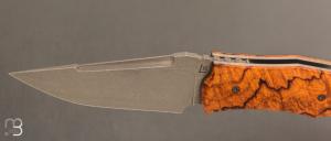    Couteau " C-KLONE " custom par Rémi Lavialle - Bois de fer et RWL34