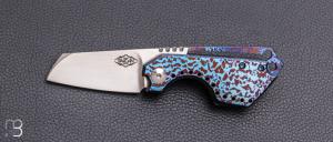 Couteau coupe-cigare  " Monster " par Thierry Savidan - Timascus et RWL34