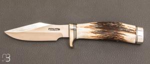 Model 8-4" "Trout & Bird" by Randall Made Knives - Stag and Stainless steel blade