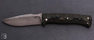    Couteau " Apocalypto " par Pierre Henri Monnet et Laurent Gaillard - G10 et 90McV8