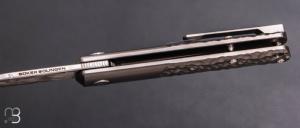   Couteau "BRLW Meteorite Damast édition Platine" par Böker Solingen - 110376DAM