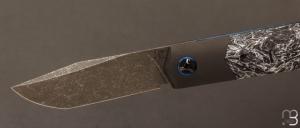    Couteau " Barlow " custom par Romain Lopez - Fatcarbon et lame en RWL34