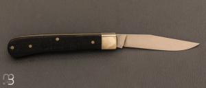 Couteau " Trapper Uno Jute Micarta Black  " by Böker Solingen - 110042