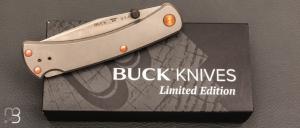 Couteau " HUNTER SLIM PRO TRX Titanium  " par BUCK USA - 7110.GYSLE1