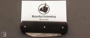  Couteau " Bull " custom ébène lame damas de David Margrita - Mbull Knives