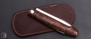   Couteau " Burpee XL" lock back custom par Frédéric Collin - Chalef et lame en RWL34