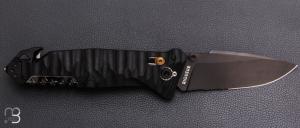 Couteau pliant C.A.C. " MN400 Forces Sous-Marine " Marine Nationale - PA6 FV noir