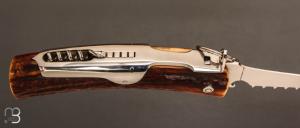    Couteau Chasseur 3 pièces avec anneau 13 cm par Jacques Mongin