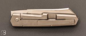 Couteau  "  Custom Frame-Lock " par Rémi Lavialle - RWL34 et Titane