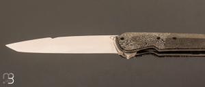 Couteau " Custom flipper " par Florian Keller - Fatcarbon et RWL34