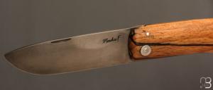 Couteau de poche Le Dodu Hêtre échauffé par Frédéric Maschio