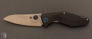 Couteau  " Drunken " fibre de carbone/Titane et lame CPM-S90V par Spyderco - C235CFTIP