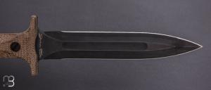   Couteau "EK Dagger 01 parkerized" par Rick Hinderer - OD Green Micarta