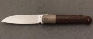    Couteau "  Fructis Lag " custom de Stéphane Espi - Micarta WW2 et lame en RWL34