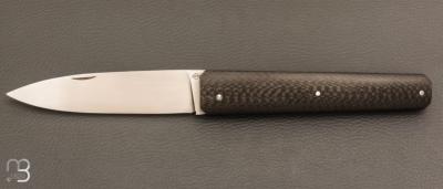   Couteau " Gentleman XL " custom par Franck Souville - Fibre de carbone