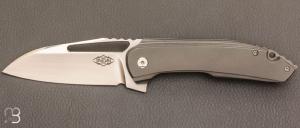    Couteau  "  Glamrock " custom par Thierry Savidan - Titane et CPM-S35V