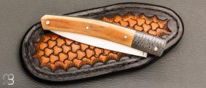   Couteau " Harpo " custom par Anthony Brochier - Ivoire de mammouth et RWL34