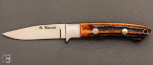  Couteau " Hunter " fixe par Ricardo Velarde - Os cerfé