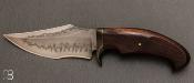  Couteau " Hunter " fixe par Jan Hafinec - Bois de fer et C105